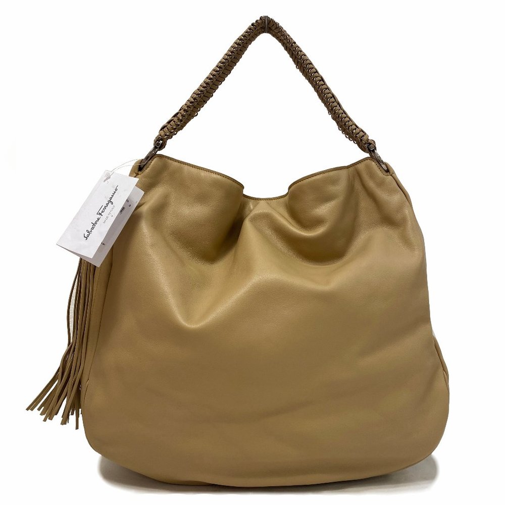 Salvatore Ferragamo Kayla Nappa Kid Desert Hobo Bag